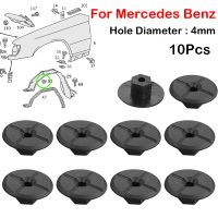 10Pc 4mm Fender Mud Flap Splash Guard Wheel Arch Bumper Clip Nut For Mercedes Benz A B C E R S CLA CLK GL GLA G GLC M SL SLK SLR