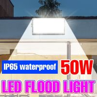 [Super bright bulb] โคมไฟติดผนัง LED น้ำท่วม220V 240V สปอตไลท์โคมไฟกลางแจ้ง50W Lampara Led Street Courtyard Waterproof Floodlight