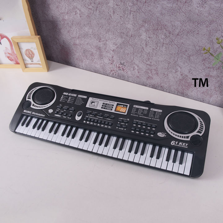 New 61 Keys Digital Electric Piano Digital Keyboard Piano Electronic Organ  with Mic Musical Instruments Gifts