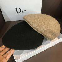 original High-end Autumn and winter berets for women British retro wool woolen forward hats mens Korean and Japanese all-match warm peaked hats trendy