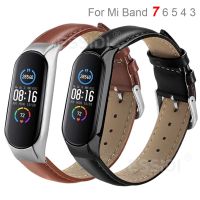 Essidi New Leather Bracelet Band For Xiaomi Mi Band 7 6 5 4 3 Women Men Watch Wrist Strap Correa For Mi Band 3 4 5 6 Replacement Smartwatches