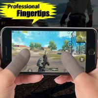 1pair Finger Sleeves for Gaming Controller Touchscreen High Sensitivity Games Non-slip Breathable Game Thumb Gloves Sweatproof