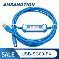 USB-SC09-FX สายลงโปรแกรมสำหรับมิตซูบิชิ PLC FX2N/FX1N/FX0/FX0N/FX0S/FX1S/FX3U แทนที่ FX-USB-AW