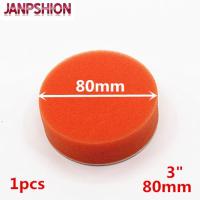 JANPSHION 80mm 3 flat Gross Polishing Buffing Pad Kit for Car Polisher Buffer Sponge Clean waxing Auto paint maintenance care