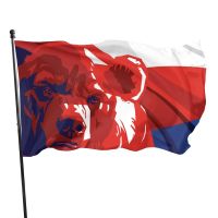 Rising Forward Powful Russian Russia Pride Bear Flag 90x150cm Nails Screws Fasteners