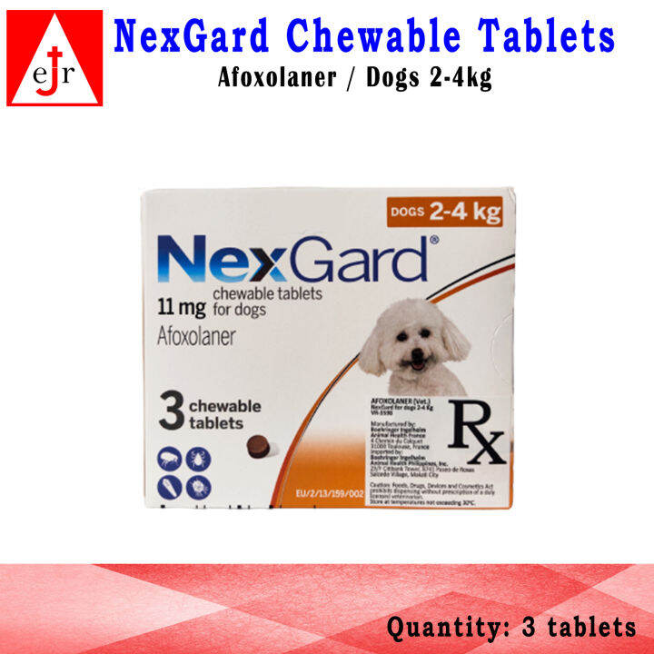eJr Store - 1 box of Original NexGard Afoxolaner with 3pcs Chewable ...