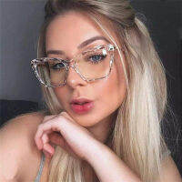 Fashion Ladies Transparent Fashion Cat Eye Sexy Women Eyewear Outdoor Wild Flat Glasses