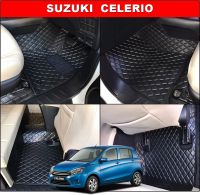 ยางปูพื้นรถยนต์SUZUKI CELERIO พรมลายDIAMOND เข้ารูป ตรงรุ่นรถ 12ชิ้น