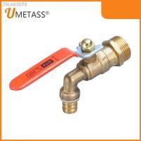 ♚ 1/2 quot; 3/4 quot; BSP Ball Valve Garden Hose Tap With Metal Snap Fittings Wash Machine Bathroom Kitchen Brass Water Garden Faucet