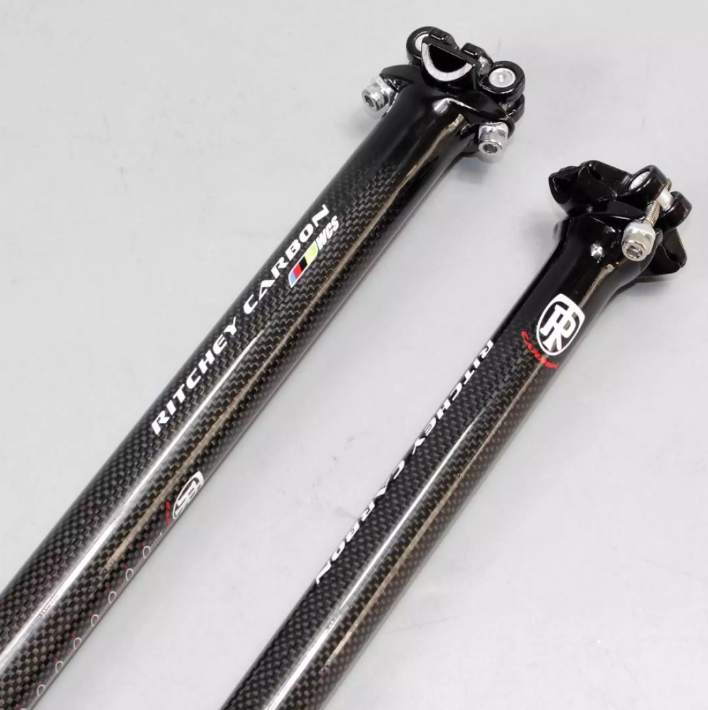 RXL SL Carbon Fiber Bike Seatpost & Saddle Combo – 27.2mm Or 31.6mm – 3K Glossy Finish - View #3