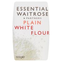 Waitrose Essential Plain White Flour 500g..  Fast shipping  Baking tools Baking powder baking equipment and tools เวทโทรสเอสเซนเชี่ยลเพลนแป้งสาลีอเนกประสงค์ 500กรัม