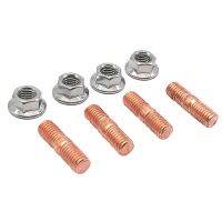M10x1.5 Threaded Turbocharger Stud Kit Flange Serrated Nut T3 T4 (set four)