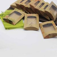 ✎◑▬ Necklace box 10pc12.5x8x2cm kraft/ gift box pillow boxes delicate Necklace /pendant display Card boxes pillow