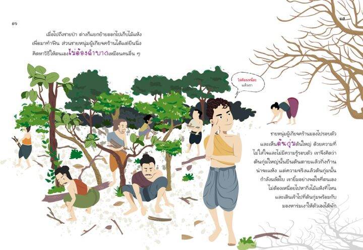 วรุณชาดก-ชายหนุ่มผู้เกียจคร้าน-กับต้นกุ่ม