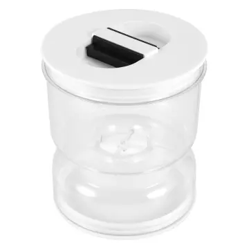  WhiteRhino Glass Pickle Jar with Strainer Flip,34oz