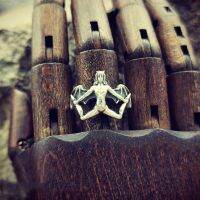 Silver Color Gothic Style Personality Rings Men And Women Female Demon Shape Alloy Accessories Finger Jewelry Party Gift