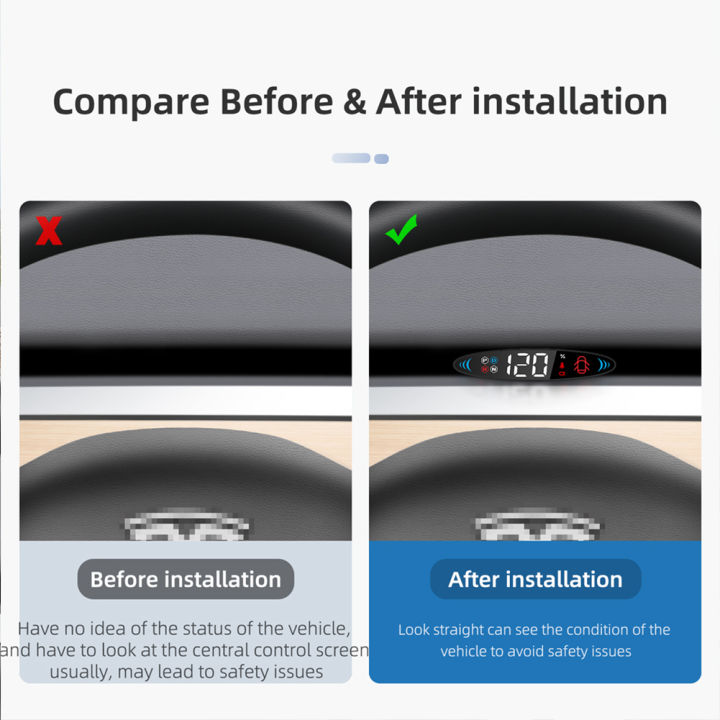 สมาร์ทรถ-speedometer-เครื่องตรวจจับความเร็วอัตโนมัติ-security-alarm-hud-digital-head-up-display-สำหรับ-tesla-รุ่น3-y-รุ่นชิ้นส่วนพิเศษ