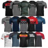 HOT★Thorsol ชาย Enduro แขนสั้นเสื้อ MTB เสื้อผ้าจักรยาน Downhill สวมใส่จักรยาน Motocross Jersey Breathable Maillot Vtt Homme