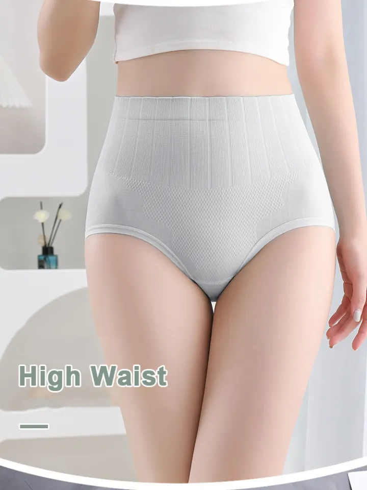 Plus size women's underwear physiological pants with high