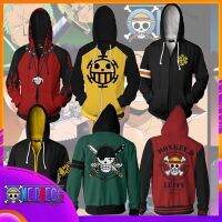 1 Sp/ฤดูใบไม้ร่วงอะนิเมะเรื่องวันพีช Hoodies ผู้ชายเสื้อกันหนาวสวมศีรษะของผู้หญิง Luffy Ace Sabo Shanks กฎหมายเสื้อลำลองสวมทับด้านนอกแฟชั่นการต่อสู้