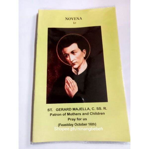 Novena to Saint Gerard Majella,CSSR (patron of Mothers and Children