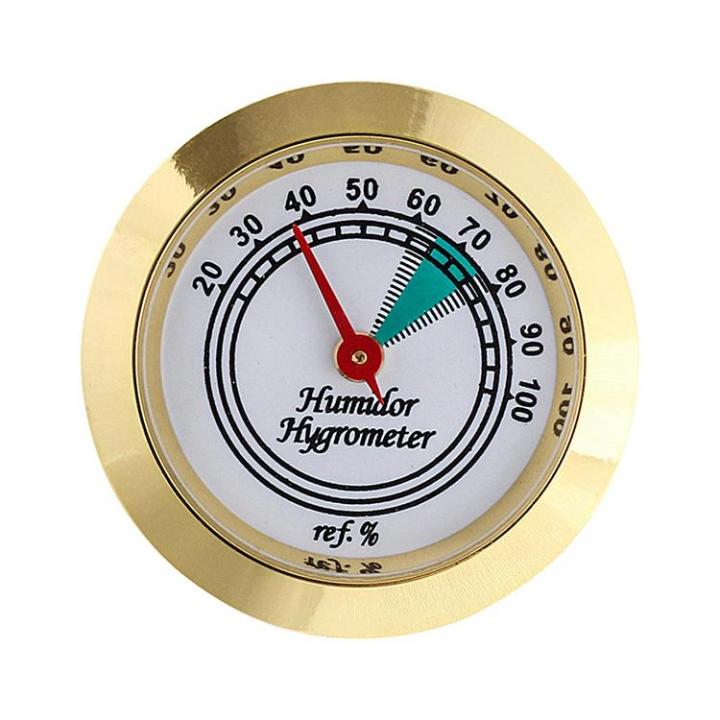 Cigar Hygrometer, Analog Cigar Humidor Hygrometer, Mechanical Round  Hygrometer Humidity Gauge 