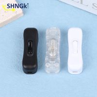 1Pc AC Power Cable Switch Connector 304 On Off Push Button Online White Black Transparent 220V Led Light Bulb Halfway Rocker