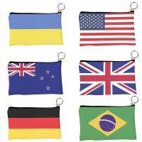 ✆☏✧ Fashion Flag Pattern Coin Purses Small Fresh Canvas Coin Wallet Lady Girls Earphone Coin Key Money Storage Bag Zipper Pouch Gift