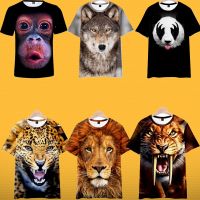 Funny Gorilla 3D Three-Dimensional Short-Sleeved T-Shirt Fatty Creative Fun Fake Eight-Piece Abdominal Muscle Male Full Color Clothes ins Trendy