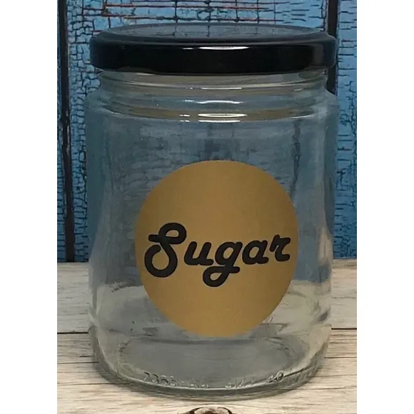 500ml Coffee Set (Coffee,Creamer,Sugar)Glass Jar Canister with lid and