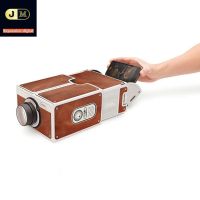 Mini Portable Cardboard Smart Phone Projector 2.0 Mobile Phone Projection for Home Theater Audio Video Projector