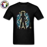 Super Vegeta Saiyan Printed On Tshirt Dragon Ball VideoGame Pure Cotton New Oversized Tshirts Mens T-shirts Top Quality  ZPJR