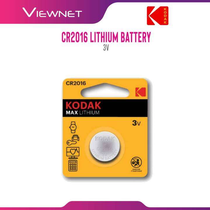 KODAK BATTERY LITHIUM 3V CMOS (CR2016) Lazada