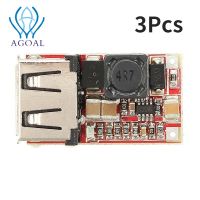 【Agoal】3Pcs ขั้นตอนลงโมดูลเครื่องแปลงไฟ DC-DC 6-24V To 5V 3A แหล่งจ่ายไฟ97.5% USB โทรศัพท์มือถือ Charger