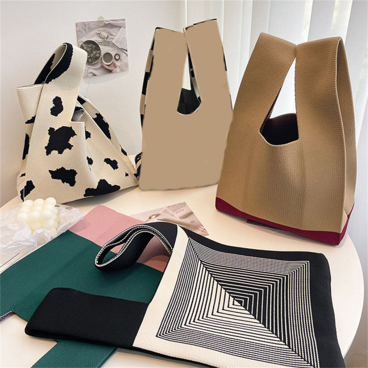 casual-reusable-women-knit-tote-bag-shopping