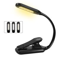 Adjustable Book Light Mini 9 LED Reading Light 3-Level Warm Cool White Battery Powered Flexible Clip Lamp Read Night Lamp In Bed