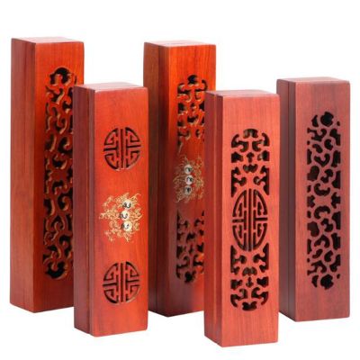 Vietnamese Rosewood Stick Incense Box Carving Hollow Incens Burner Chopsticks Box Aroma Burner Handmade Crafts Home Decor