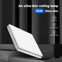 ZZOOI Ultra Thin Led Ceiling Lamp 18w 36w 48w Modern Panel Ceiling Lights For Living Room Bedroom Kitchen Indoor Lighting Warm White