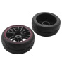 4pcs 12mm hub wheel rims & rubber tires for rc 1 10 on-road touring drift car r 6