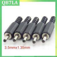 5pcs DC Male Power Plug Jack 1.35*3.5mm Adapter Connector For Laptop Electrical Socket Outlet DIY QB7LA