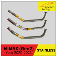 คอท่อ Yamaha N-MAX Gen 2 Year 2020-2021 ? Stainless steel แท้ เกรด 304 หนา: 1.2 มิลลิเมตร  Size 25 m.m. ราคา 400 บาท Size 25-28 m.m. ราคา 450 บาท Size 28 m.m. ราคา 450 บาท