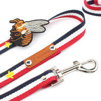 สัตว์เลี้ยงสุนัข Harness Leash 2Pcs ชุดแฟชั่นหมี Bee เย็บปักถักร้อยตุ๊กตาปลอกคอเดินเชือกสำหรับสุนัขขนาดเล็ก Accessories