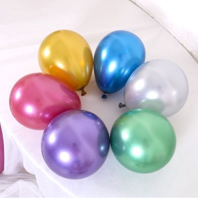 Balon Chrome Metalik 1g 5 Inci Untuk Dekorasi Pesta Ulang Tahun Pernikahan Anniversary