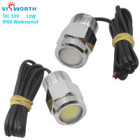 【☄New Arrival☄】 huoyanping Visworth 100% ไฟสำหรับเรือยอชท์12W กันน้ำ1/2 Npt Ac/dc 12V กลางแจ้งสปอตไลท์0.9เมตรชุดชั้นในบางเบา Ip68 Led