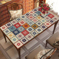 【NEW】【Penghantaran Privasi Tinggi】 Cross-Border R American-Style Non-Slip Tablecloth Rectangular Table Mat Household Kitchen Cover Oil-Proof