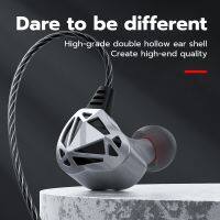 ◕✹ F5 In ear Headphones Sports HIFI Bass heavy Wired Cell Phone Music Headphones Waterproof Noise canceling Detachable Audio Cable