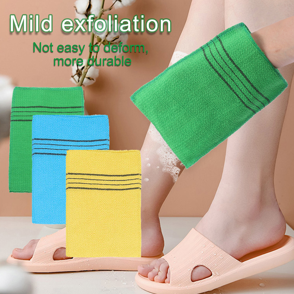 Durable Massage Cleaner Bath Glove Exfoliating Towel Body Rub Shower Scrubber 