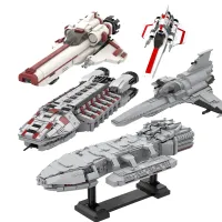 Galactica Viper Mark ชุดบล็อคก่อสร้างเครื่องบินอวกาศของเล่นโมเดลต่อจำลองของเล่นสำหรับเด็กสเต็มการศึกษา DIY