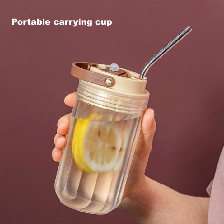 portable-water-bottle-plastic-water-cup-with-straw-amp-brush-tea-milk-drinking-botter-for-kids-adults-kitchen-drinkware