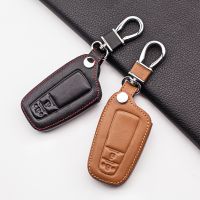 ☫ Leather Car Key Case For Toyota C-HR CHR Rav4 Corolla Camry Avalon Land Cruiser Prado Prius 2018 2019 2020 Remote Cover